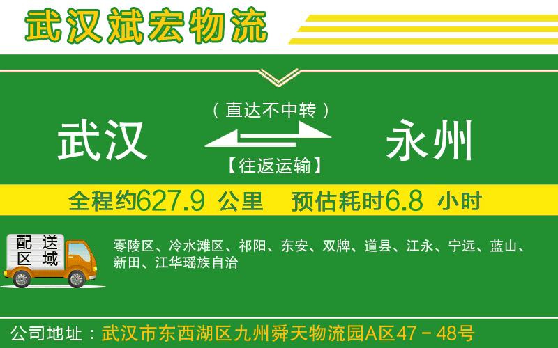 武漢到永州物流公司