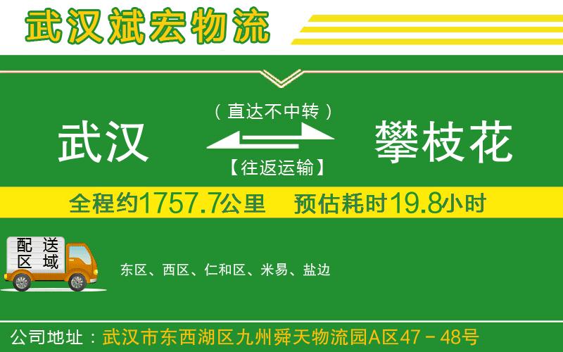 武漢到攀枝花物流公司