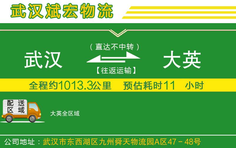 武漢到大英物流公司