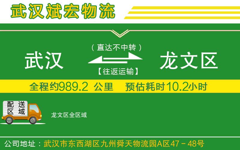 武漢到龍文區(qū)貨運(yùn)公司