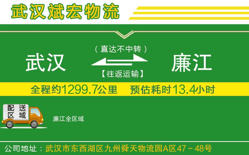 武漢到廉江貨運(yùn)專線