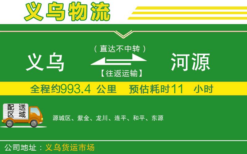 義烏到河源物流公司