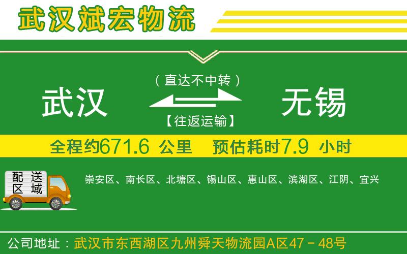 武漢到無(wú)錫物流專(zhuān)線