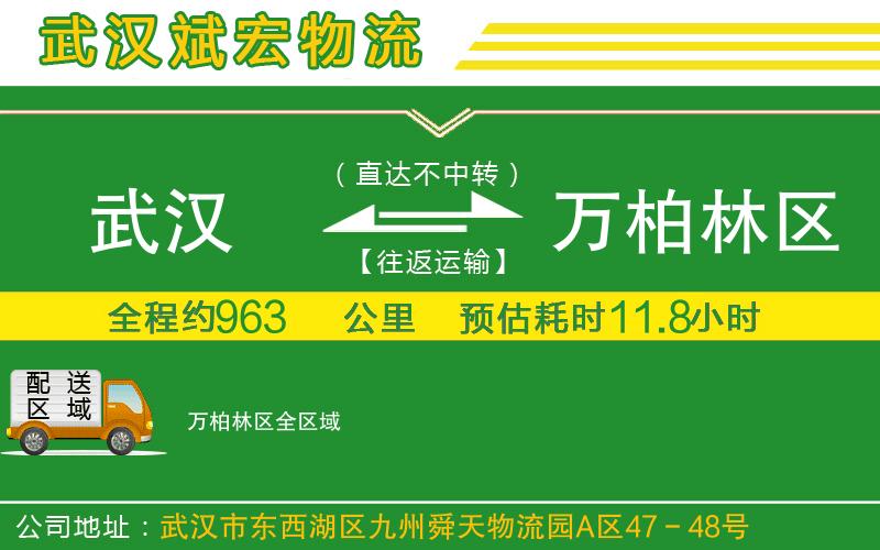 武漢到萬(wàn)柏林區(qū)貨運(yùn)專(zhuān)線