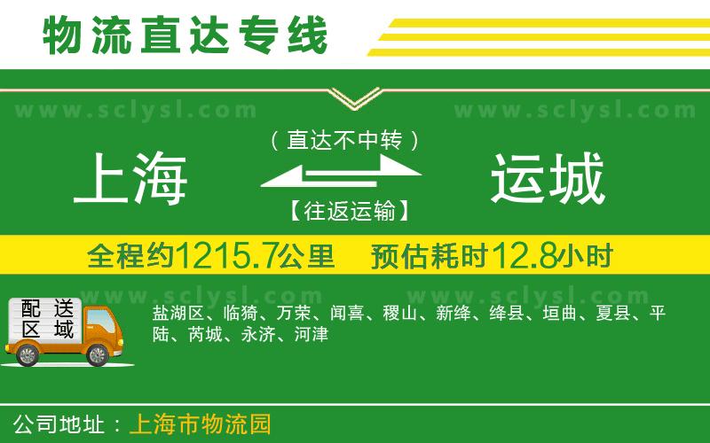上海到運(yùn)城物流專線