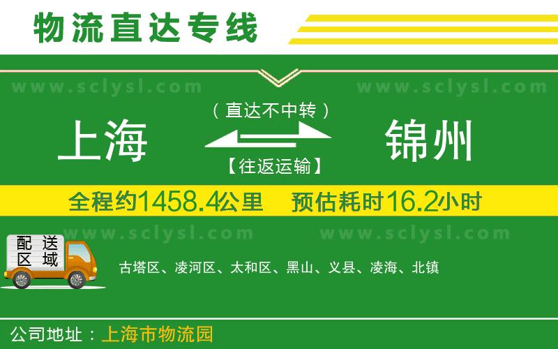 上海到錦州物流專線