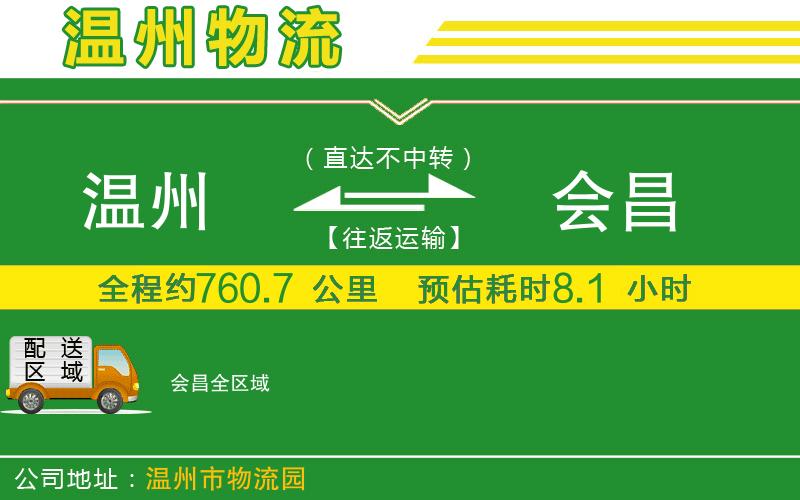 溫州到會昌貨運公司