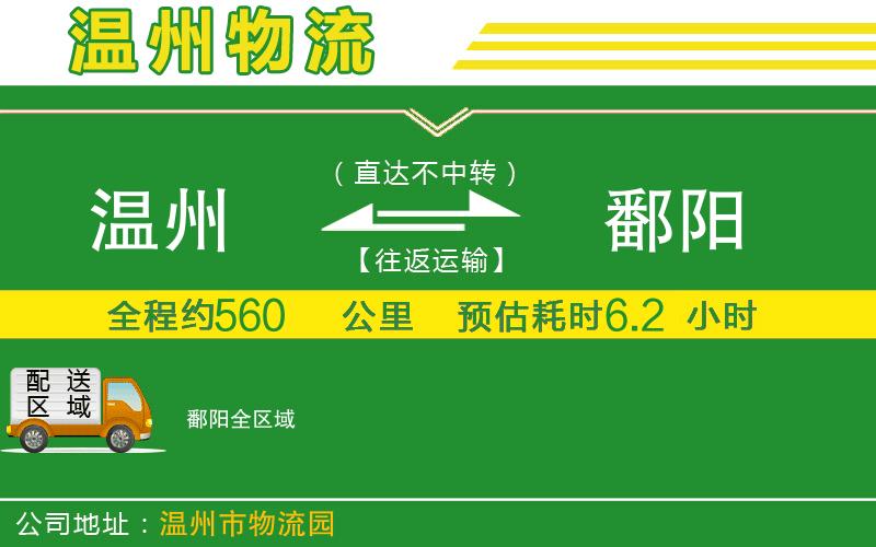 溫州到鄱陽貨運(yùn)專線