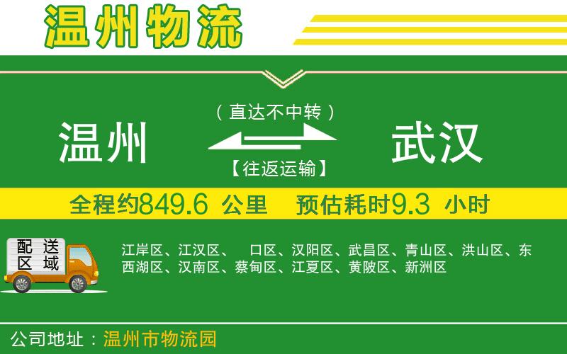 溫州到武漢貨運專線
