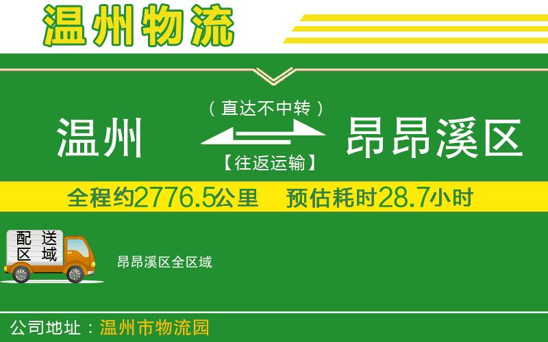 溫州到昂昂溪區(qū)物流專線