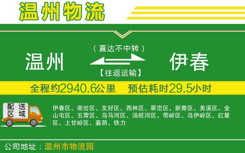 溫州到伊春物流專(zhuān)線