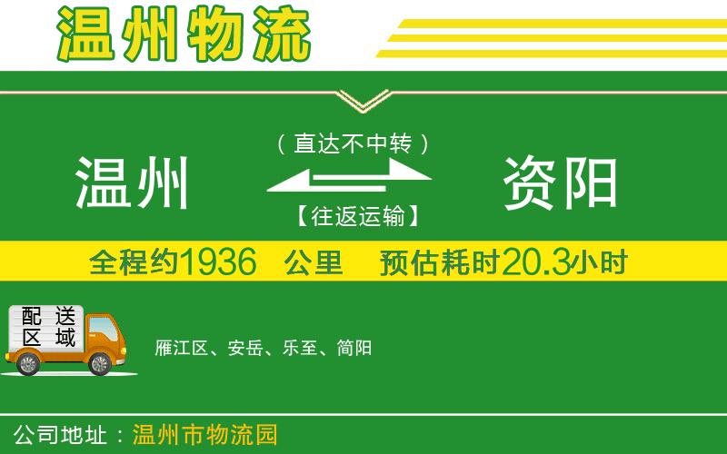 溫州到資陽物流專線